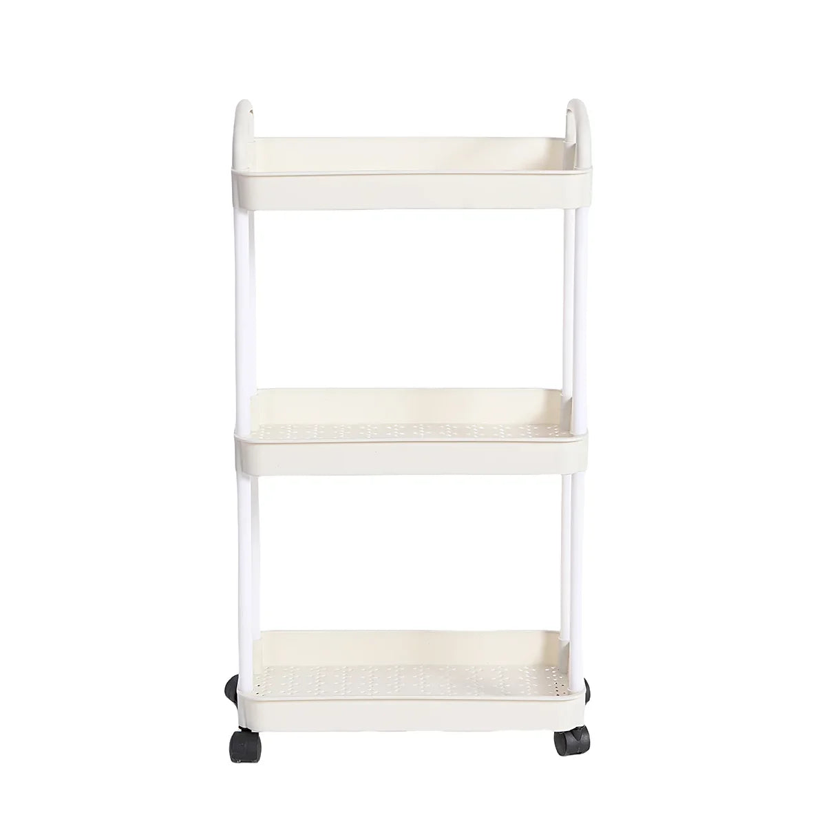 3/4-Tier Multi-Layer Rolling Storage Cart – Mobile Kitchen, Bathroom & Bedroom Organizer with Lockable Wheels