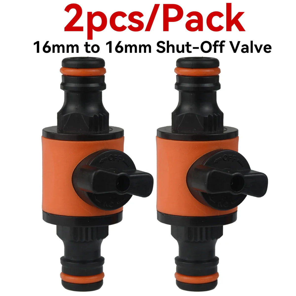 2pcs Garden Hose Tap Shut Off Valve Fitting Connector Pipe Coupler Stop Water Connection Repair Joint Irrigation System Adapter