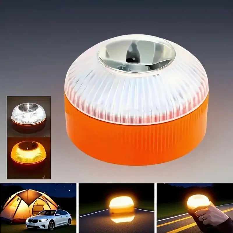 1pc/2pcs LED Vehicle Emergency Warning Light,Battery Powered,for Various Car Models-Roadside Assistance,Offroad Enthusiast,Truck