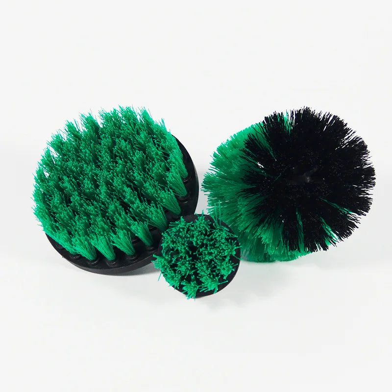 3pcs Drill Brush Attachment Set – Power Scrubber Brush for Bathroom, Tile Grout, Carpet & Tub Cleaning