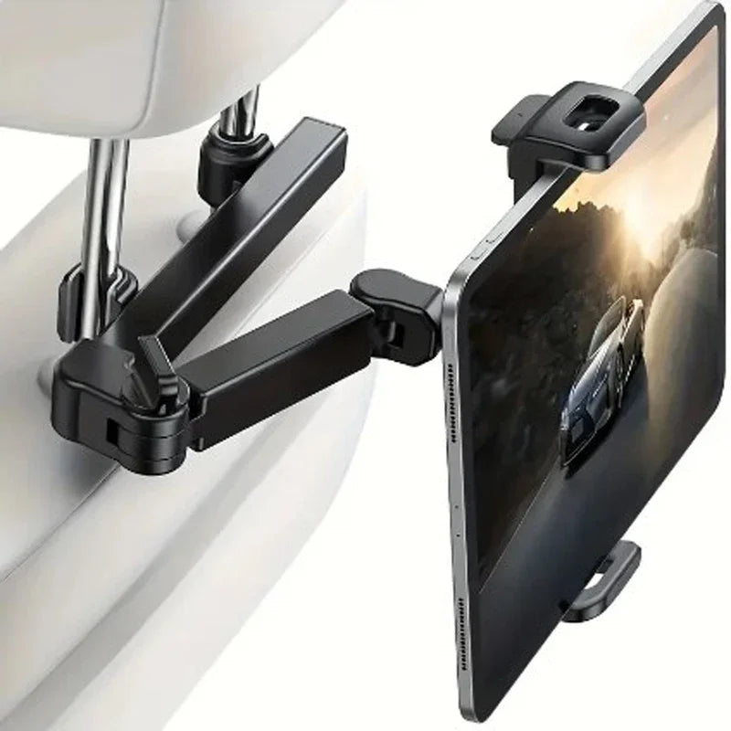 1Pcs Car Tablet Holder Headrest Tablet Mount Headrest Stand Cradle Car Seat Rear Headrest Bracket for Phone Tablet 4.7-12.9 Inch