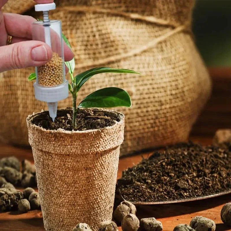 1pc Handheld Seed Dispenser, Mini Manual Seeder Tool for Garden Planting, Flower Pot & Garden Bed Essential Gardening Supplies