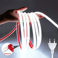 220V High Brightness COB LED Strip Lights IP65 Waterproof Flexible Ribbon for Indoor & Outdoor Garden Lighting
