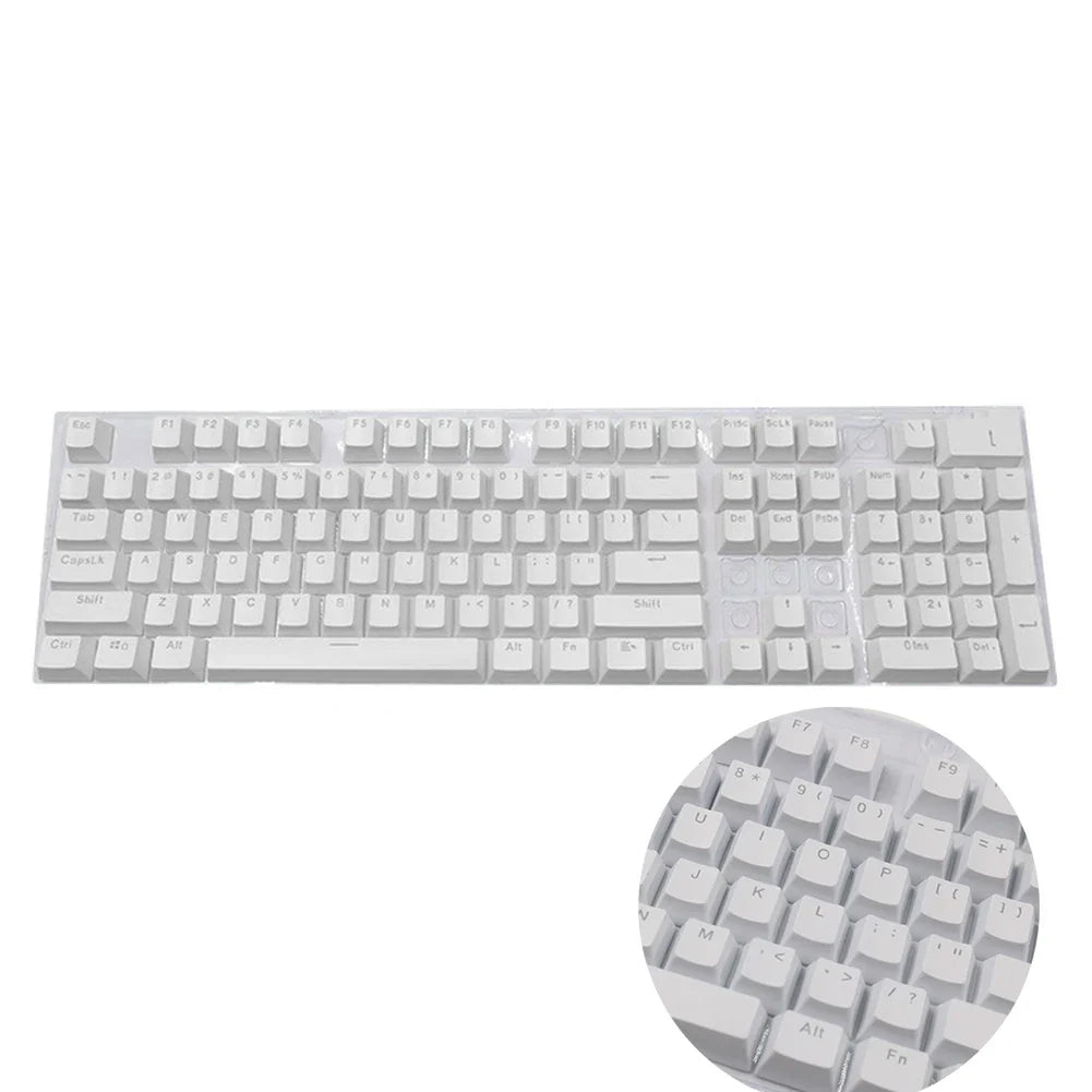 104pcs Universal Mechanical Keyboard Keycaps – Ergonomic Blank ABS Keycaps for Cherry MX Backlit Mechanical Keyboards