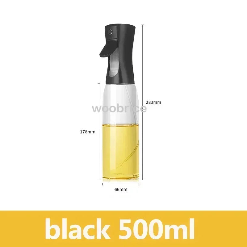 200ml–500ml Oil Spray Bottle – Olive Oil Dispenser for Cooking, BBQ & Baking with Anti-Drip Nozzle