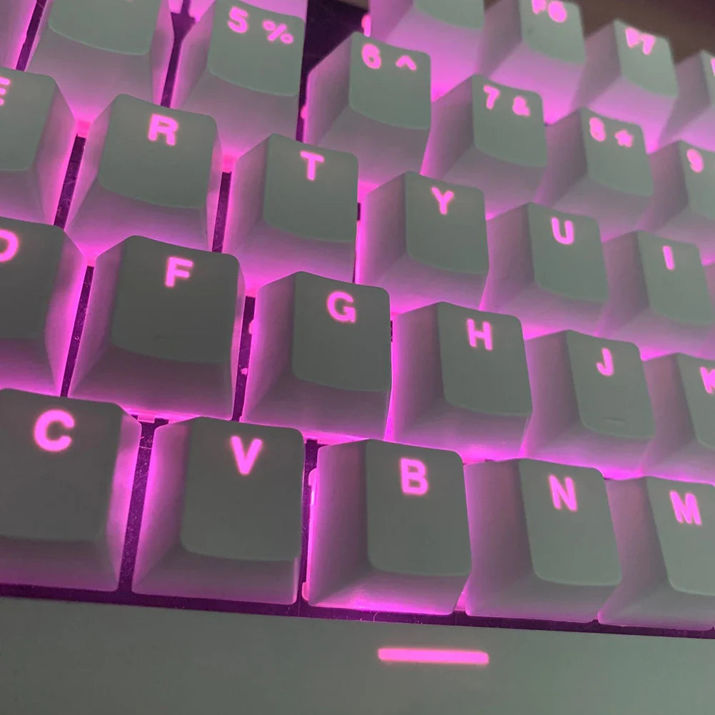 104pcs Universal Mechanical Keyboard Keycaps – Ergonomic Blank ABS Keycaps for Cherry MX Backlit Mechanical Keyboards
