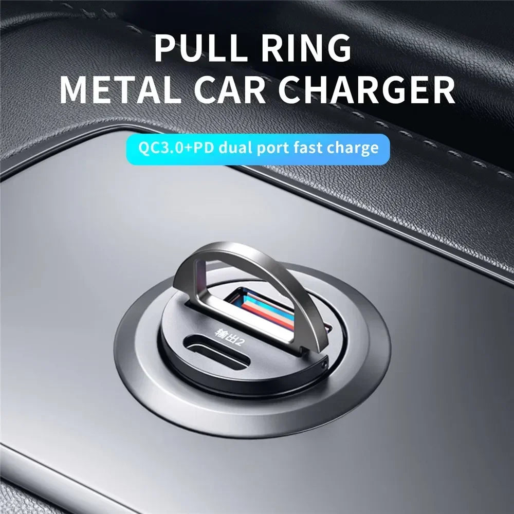 200W USB Car Charger Adapter – Fast Charging Type-C Car Phone Charger for iPhone, Samsung, Xiaomi & Huawei