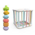 7Pcs Educational Cube Stacking Toy – Shape Matching Puzzle for Toddlers & Preschoolers