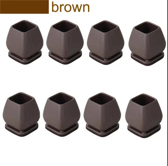 8PCS Chair Leg Floor Protector Felt Foot Cover 15° Diagonal with Thick Wrap Felt Pads Silicone Furniture Table Feet for Hardwood