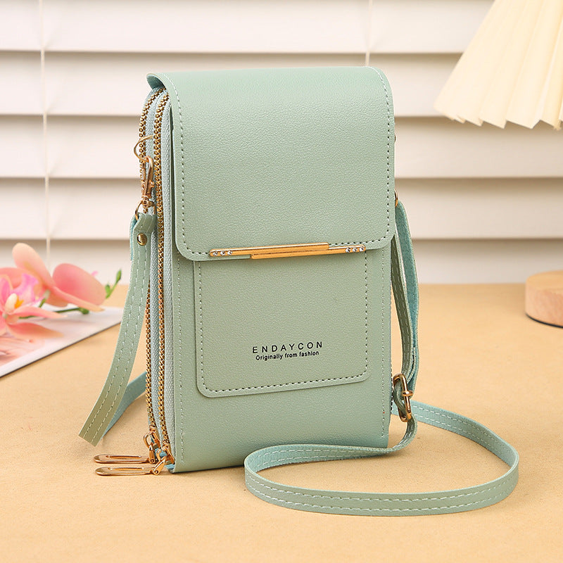 Simple And Elegant Women's Touchscreen Crossbody Phone Wallet