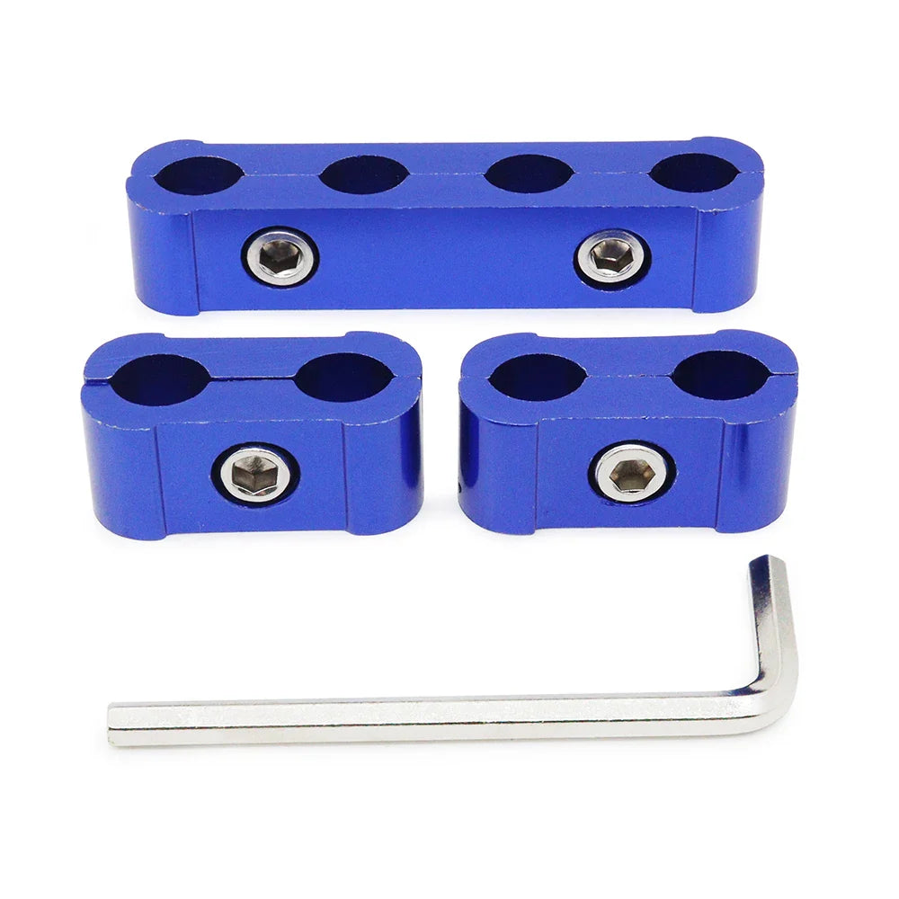 3pcs Car Spark Plug Electrical Wire Clamp Kit For 8mm 9mm 10mm Purple Black Red Golden Silver Blue Green
