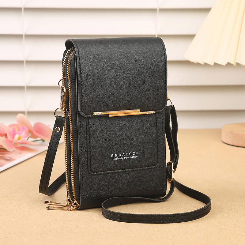 Simple And Elegant Women's Touchscreen Crossbody Phone Wallet