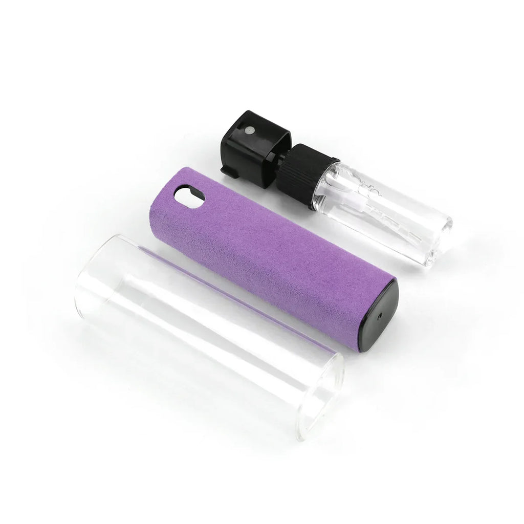 3-in-1 Screen Cleaner – Touchscreen Mist Spray with Microfiber Cloth & Portable Fingerprint-Proof Bottle