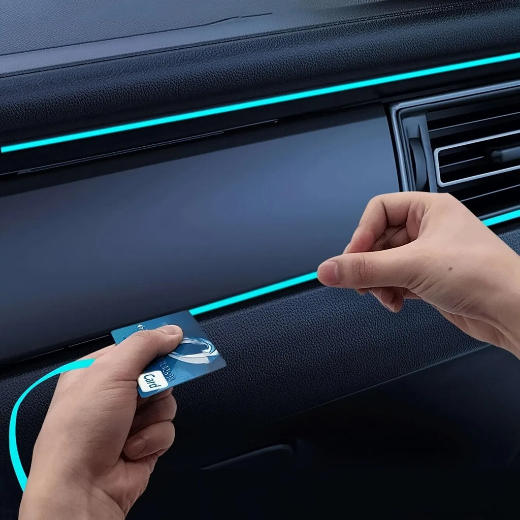 2M/3M/5M LED Car Interior Decoration Light – Flexible EL Wiring Neon Strip with USB Drive for Ambient Auto Lighting