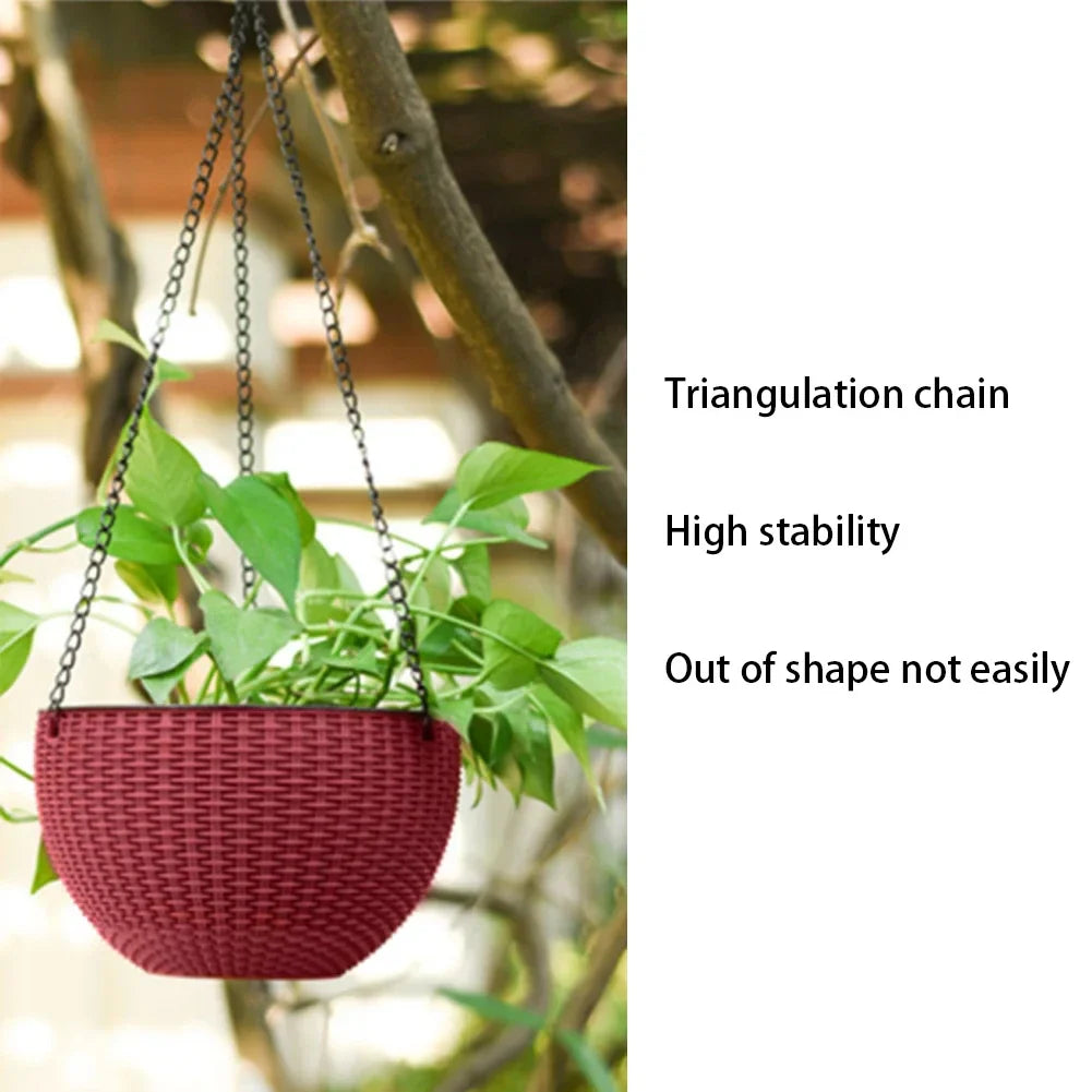 40cm Iron Hanging Chain with 3 Hooks – Heavy-Duty Planter Chain for Hanging Baskets & Garden Decor