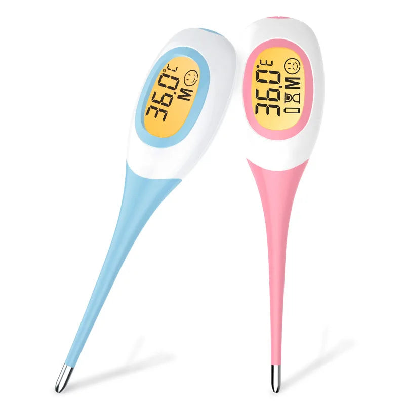 8 Seconds Backlit Fever Thermometer – Fast Digital LCD Medical Thermometer for Kids, Babies & Adults