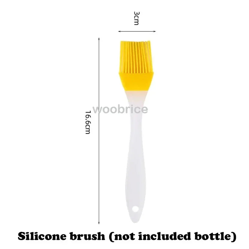 3PCS 200/300ml Oil Sprayer Bottle 1PC Kitchen Cooking Oil Dispenser Fitness Fat Loss Camping BBQ Vinegar Sauce Sprayer Bottle