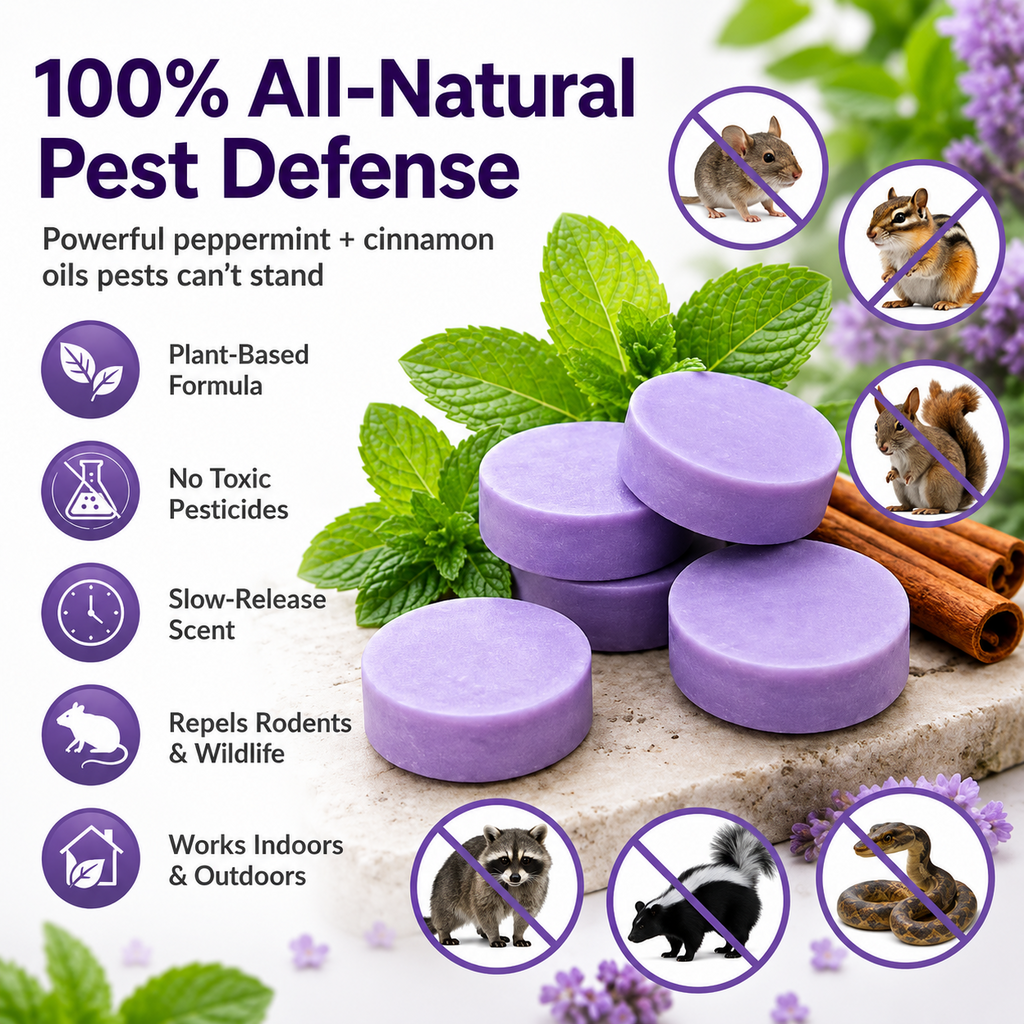 Cinnamon Pest & Rodent Repellent Pucks 🕷️🐍