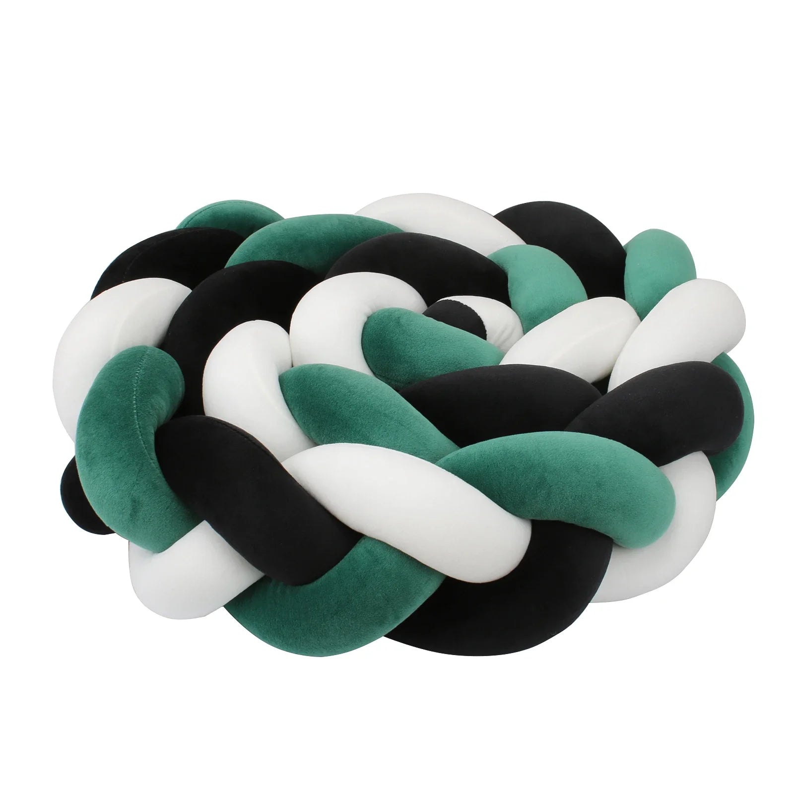 1–4M Braided Crib Bumper – Soft Baby Bed Protector Pillow for Infant Cradle & Nursery Decor