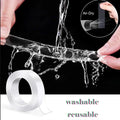 1pc Strong Double-sided Tape, Can Be Cleaned And Reused. Transparent Double-sided Tape Use for Kitchen, Bathroom, Office
