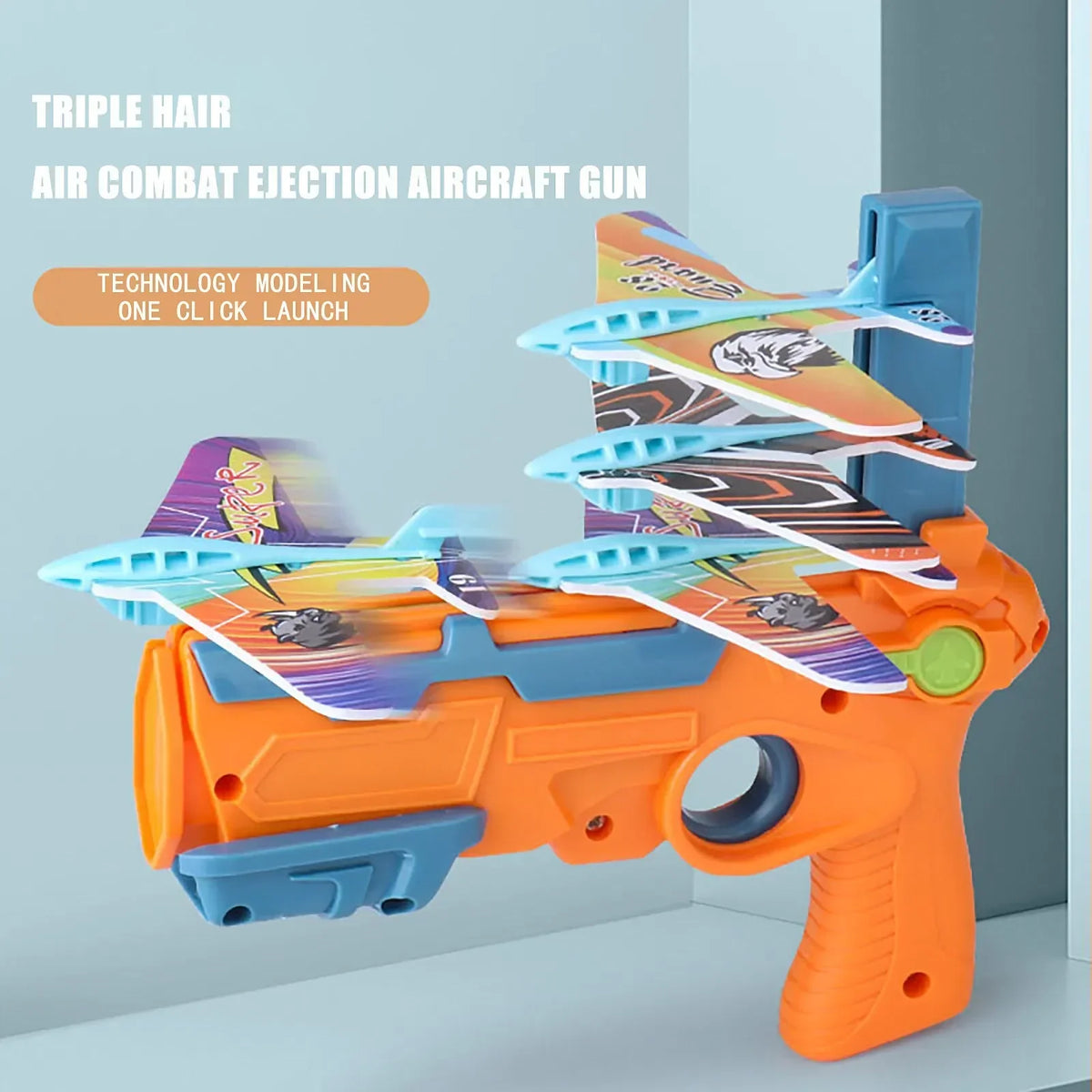 6PCS Airplane Launcher Bubble Catapult Toy – Fun Outdoor Airplane Shooting Game for Kids Ages 5-12