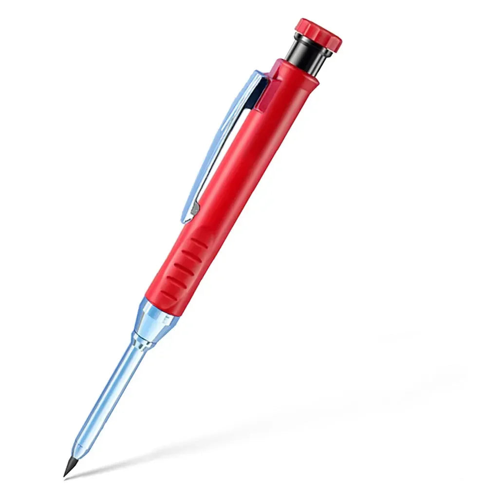 2.8mm Solid Mechanical Carpenter Pencil – Woodworking Construction Pencil with Built-In Sharpener