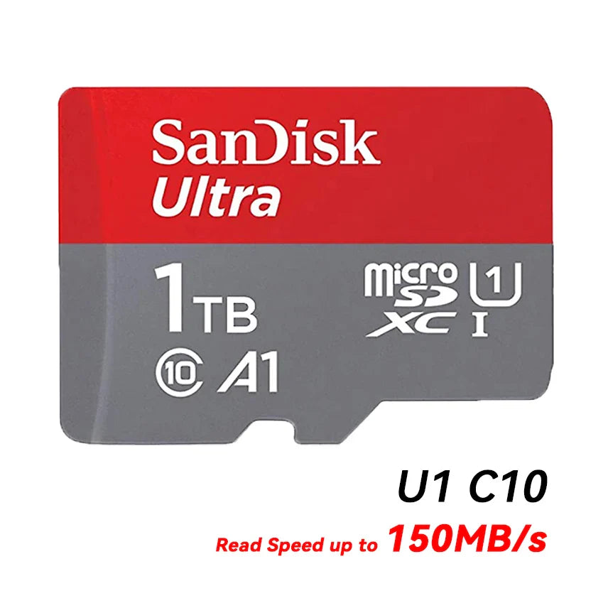 100% Original SanDisk Micro tf Card 256GB 128GB 64GB 32GB A1 Class 10 Memory Card UHS-1 TF Flash Card for Samrtphone/PC