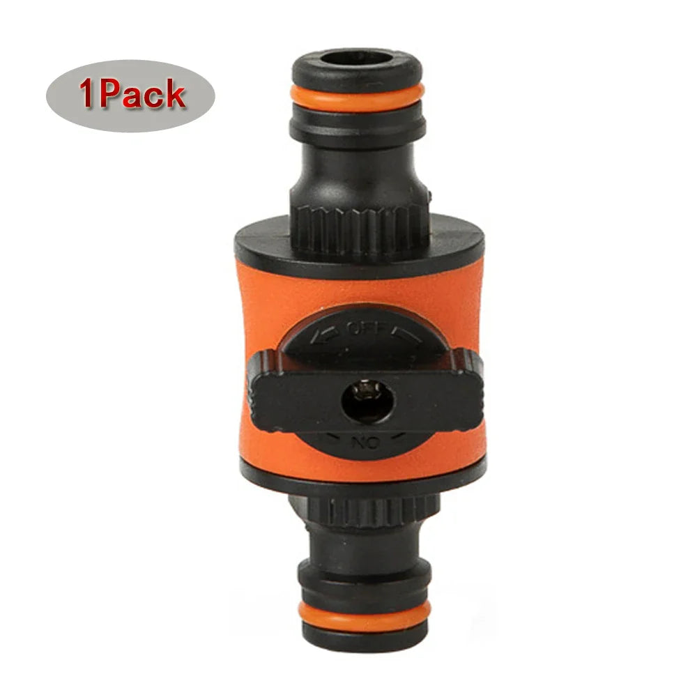 2pcs Garden Hose Tap Shut Off Valve Fitting Connector Pipe Coupler Stop Water Connection Repair Joint Irrigation System Adapter