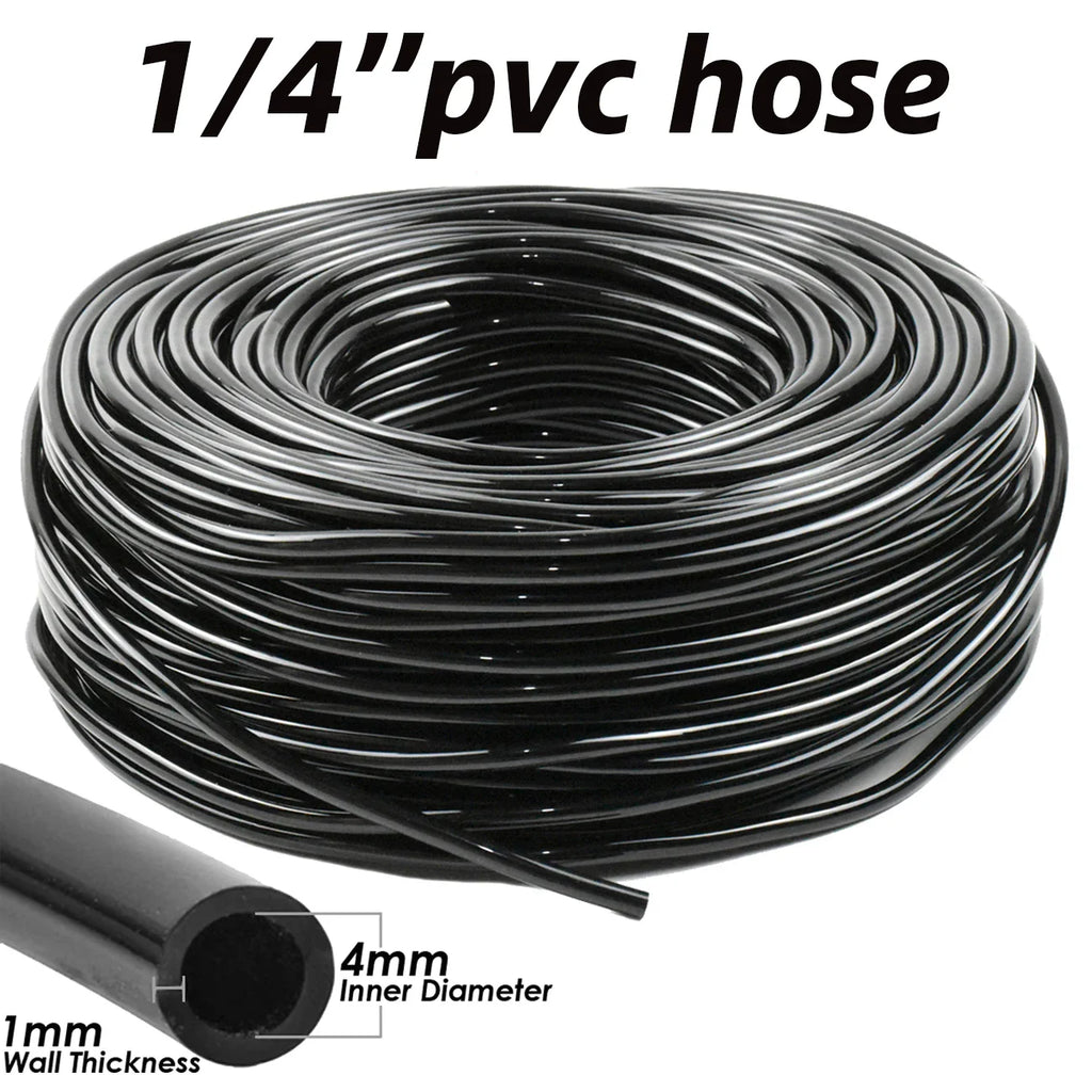 4/7mm Barbed Drip Irrigation Connectors – 1/4" Tubing Hose Fittings for Garden, Lawn & Flower Pots (1-50pcs)