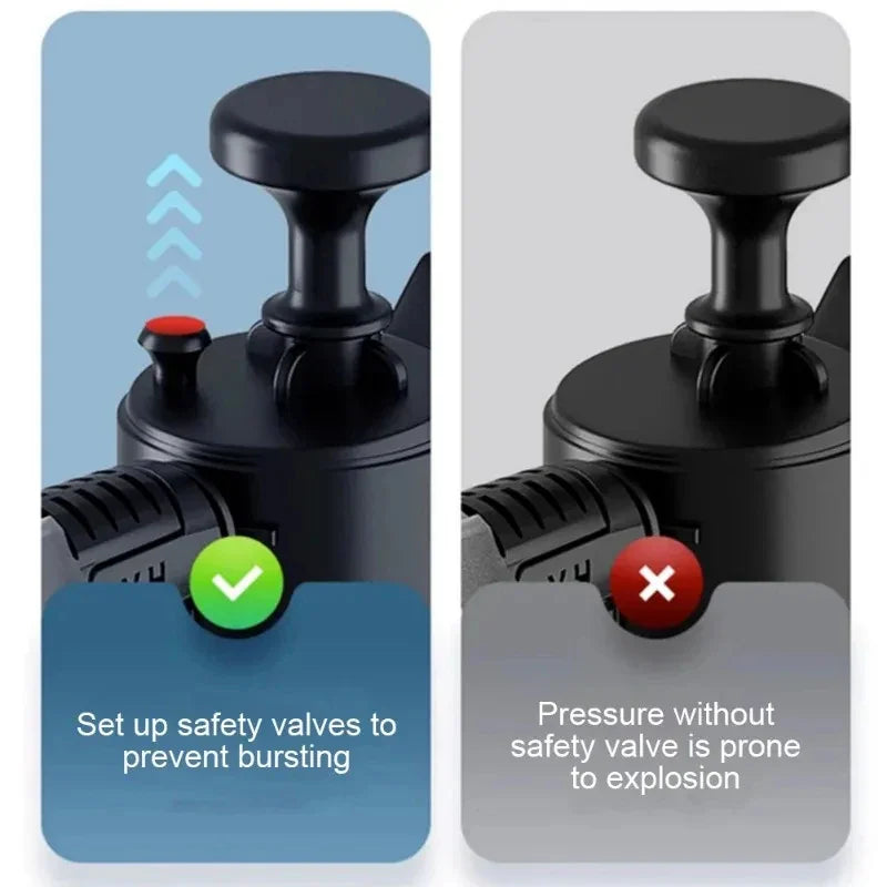 2L Pressure Foam Spray Bottle – High-Pressure Foam Sprayer for Car Washing & Home Cleaning
