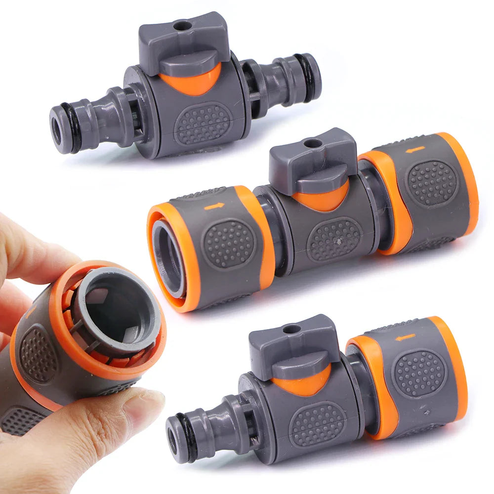 16mm Ball Valve Hose Connector – Quick Adapter for Garden Irrigation Tubing