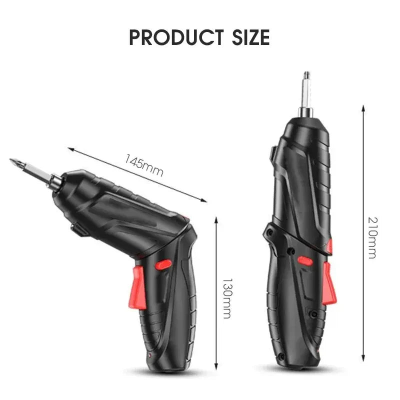 47PCS 3.6V Cordless Electric Screwdriver Set – Rechargeable Power Tool Kit with 1800mAh Battery for Home Repair & Maintenance