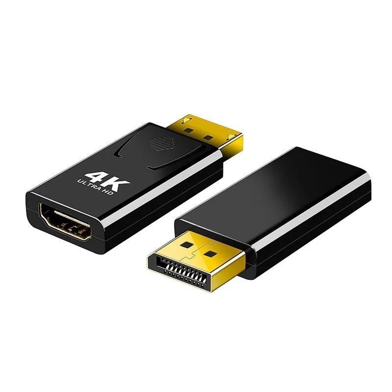 4K DP DisplayPort to HDMI-compatible Adapter Converter Display Port DP to HDMI-compatible HDTV Adapter Video Audio Laptop PC