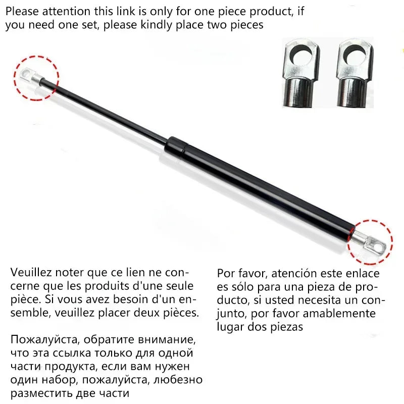 1PC 500N/113LB 150-600mm Gas Struts with Steel Eyes Ends Shock Absorbers Gas Spring Lift Supports Outdoor Bench RV Bed Platform