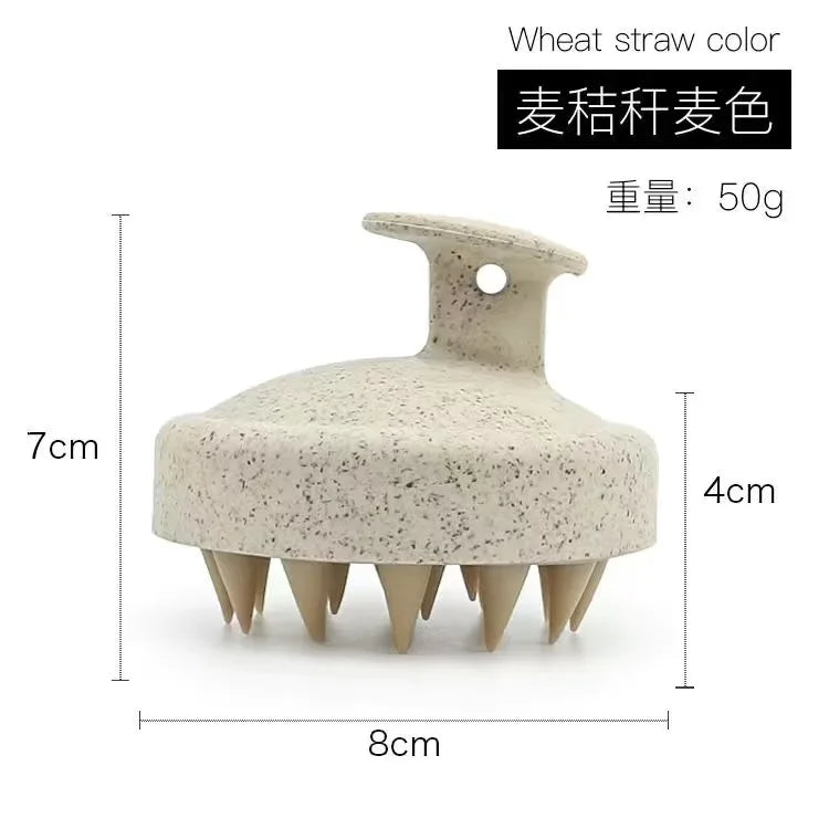 1pc Silicone Shampoo Brush Body Massage Brush Bath Shower Brush Salon Hairdressing Tool Scalp Massage Comb Hair Washing Comb