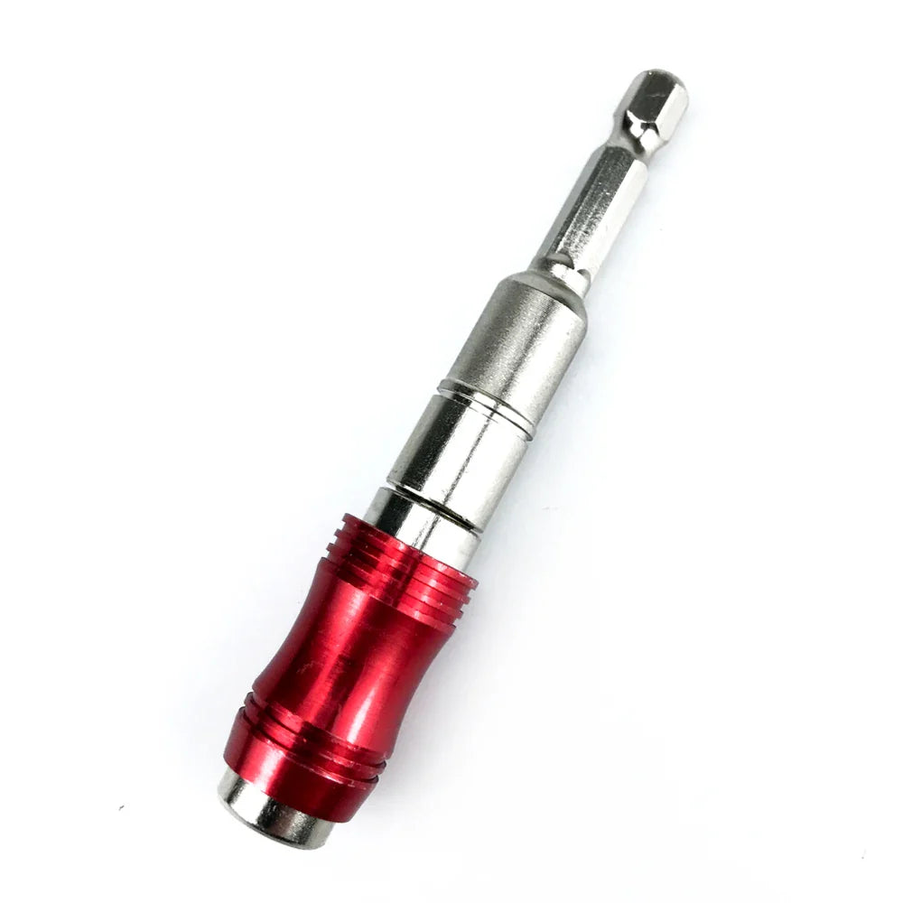 1PC Red Curved Hexagonal Handle Directional Extension Rod Magnetic Screw Drill Tip Universal Adapter Electric Tool Accessories