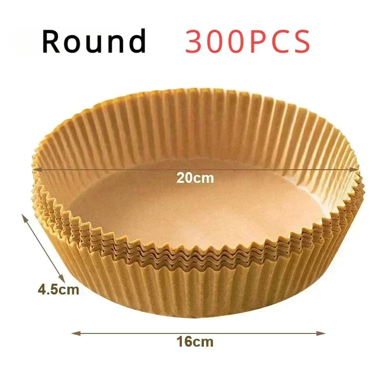 50/100PCS Air Fryer Silicone Oil Paper – Nonstick Liner Pad for Frying, Baking & Food Storage