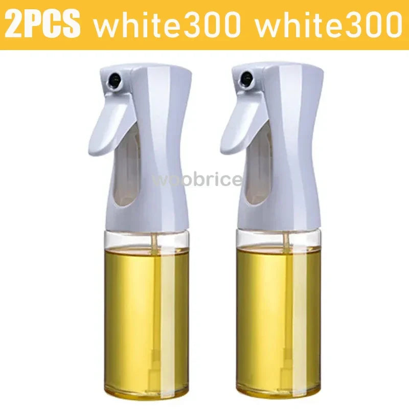 3PCS 200/300ml Oil Sprayer Bottle 1PC Kitchen Cooking Oil Dispenser Fitness Fat Loss Camping BBQ Vinegar Sauce Sprayer Bottle