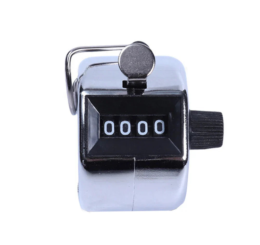 4-Digit Hand Tally Counter – Manual Clicker for Soccer, Golf & Event Tracking