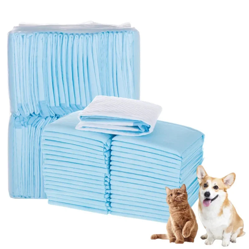 100/50/40/20PCS Disposable Puppy Training Pee Pads – Absorbent Dog Diapers for Quick Drying & Leak Protection