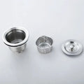 1pc Stainless Steel Kitchen Sink Strainer with Handle – Waste Catcher for RV, Dishwasher, and Restaurant Sinks