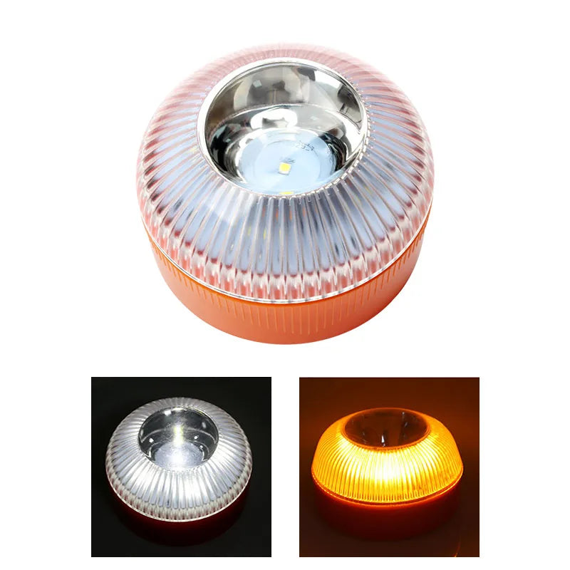 1pc/2pcs LED Vehicle Emergency Warning Light,Battery Powered,for Various Car Models-Roadside Assistance,Offroad Enthusiast,Truck
