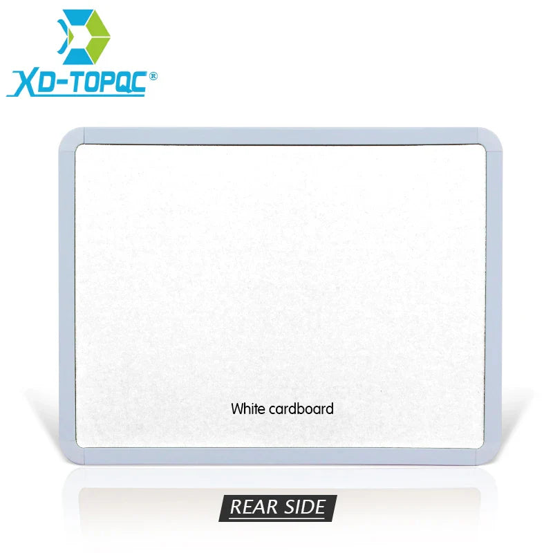 4 Styles Magnetic Whiteboard with PVC Frame – Round Angle Message & Drawing Board for Fridge