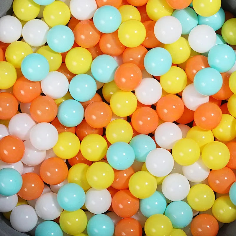 50pcs Colorful Love Star Ocean Balls – Eco-Friendly Plastic Balls for Baby Play Pits & Pools