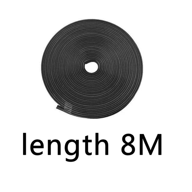 8M Car Wheel Rim Protection Strip – Decorative Rubber Moulding Trim for Tire Styling & Tyre Guard