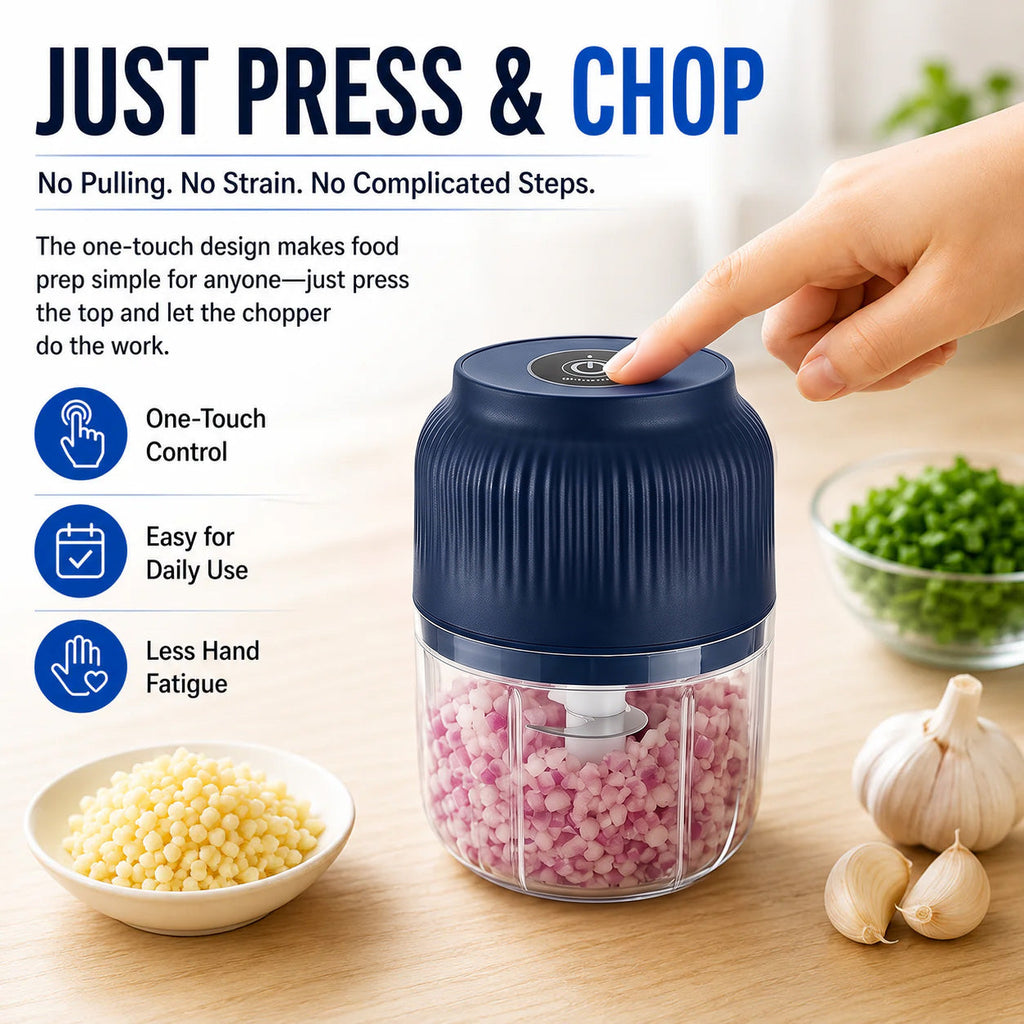 Wireless Mini Food Chopper with USB Charging