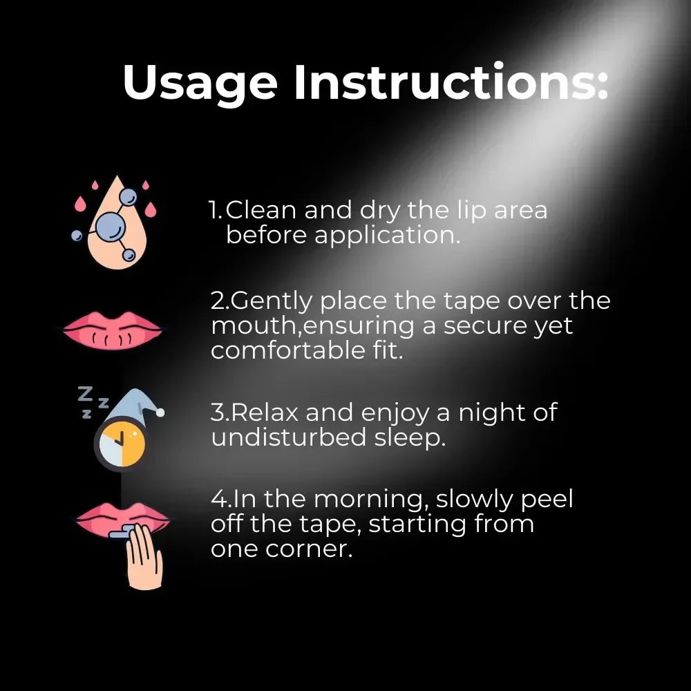 30PCS Mouth Tape for Sleeping – Anti-Snoring Nasal Breathing Sleep Strips for Nighttime & Travel Use