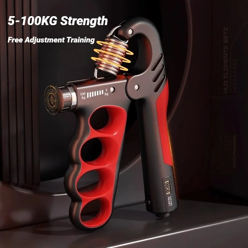 5-100kg Adjustable Grip Strength Device for Rehabilitation Training, Muscle Enhancement, Strength Training, Grip Strength Device