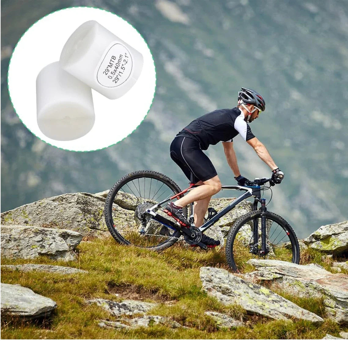 2pcs Bike Tire Liner Puncture-Proof Belt Pads – Anti-Puncture Tyre Protector Tape for 700C & 29" Tires