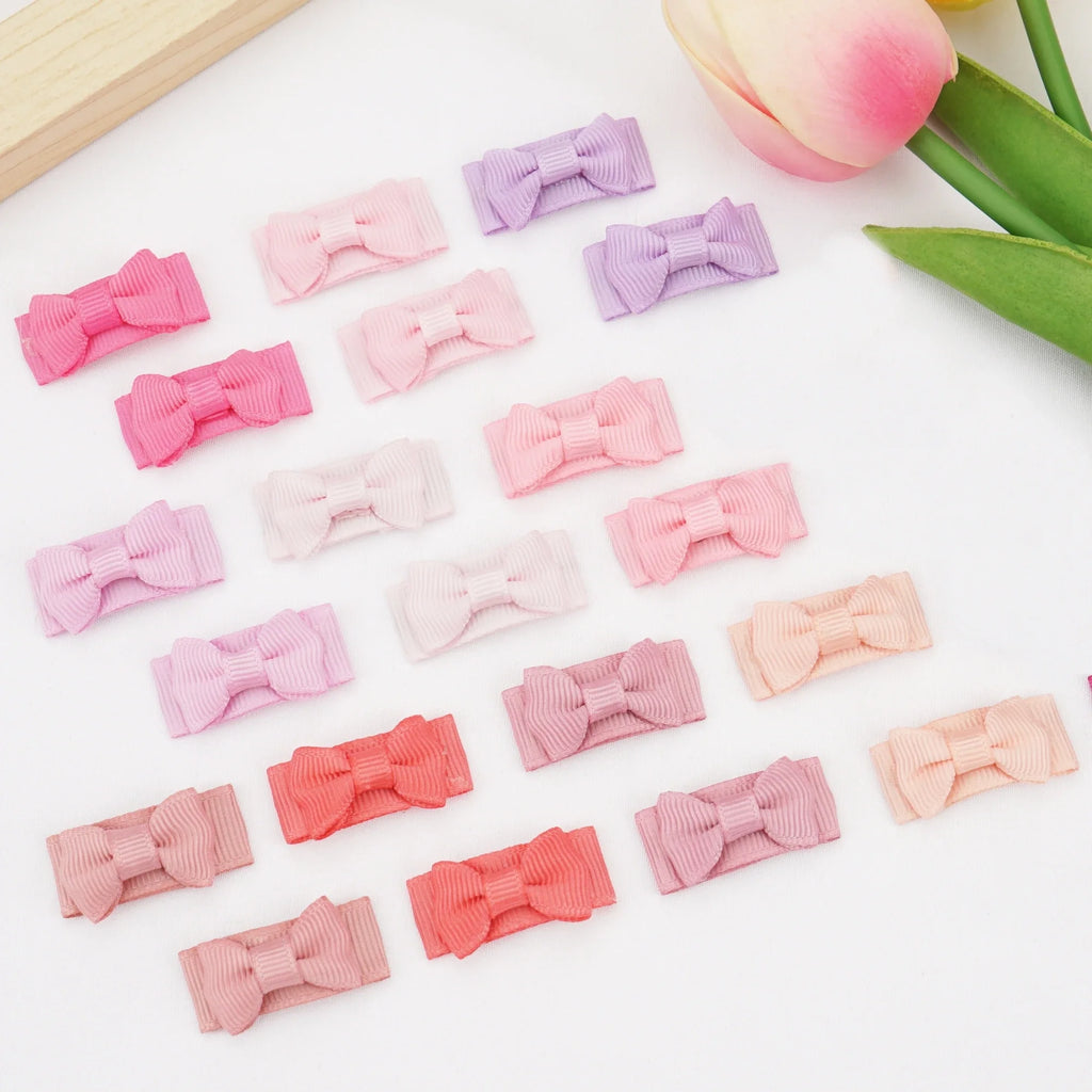 20Pcs Baby Hair Clips Set – Soft Lanugo Hairpins for Newborns, No-Hurt Princess Hair Accessories for Girls